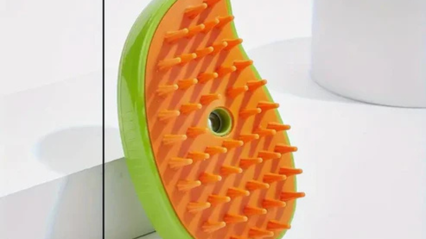 cepillo vaporizador 3 en 1 para mascotas